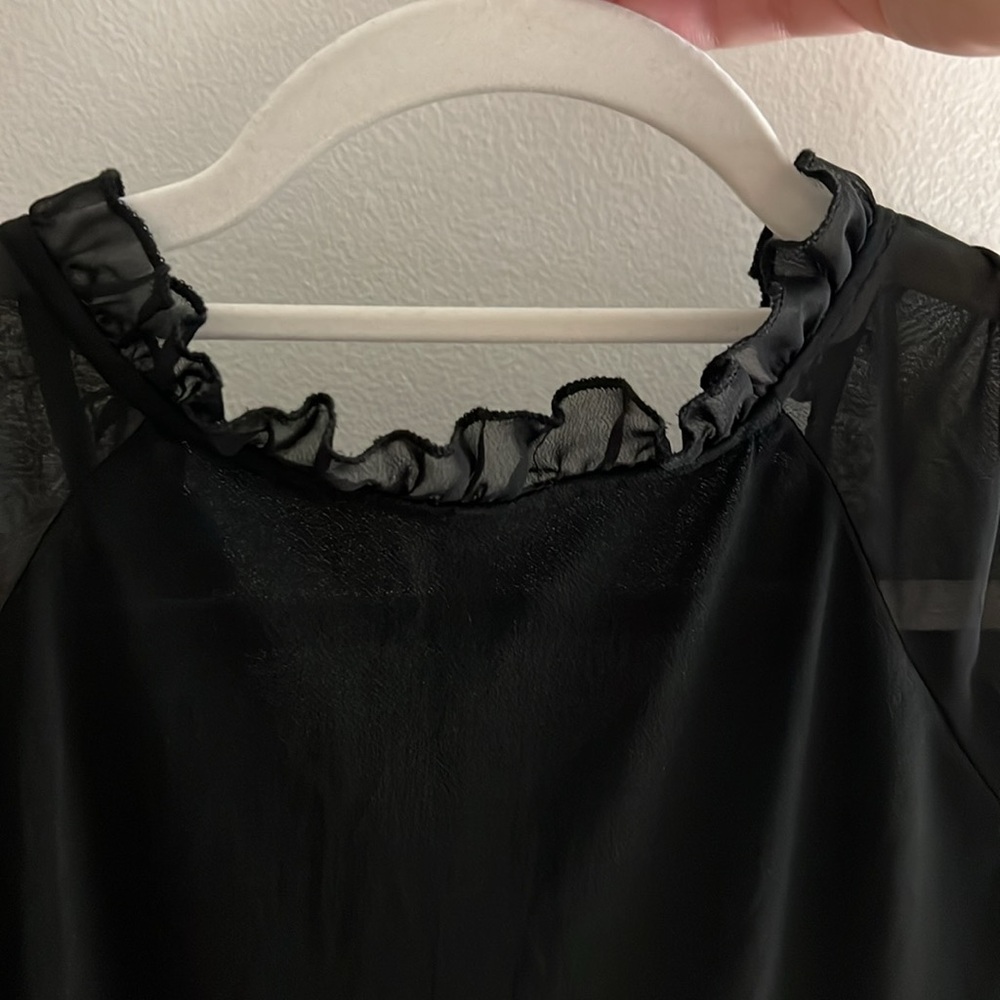 NY Collection Black Blouse - Picture 5 of 10